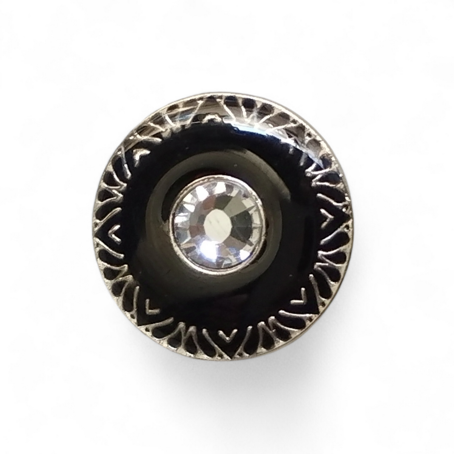 Bottone sposo in metallo smaltato con strass – eleganza cerimoniale | Merceria Rispoli – bijoux artigianali Merceria Rispoli