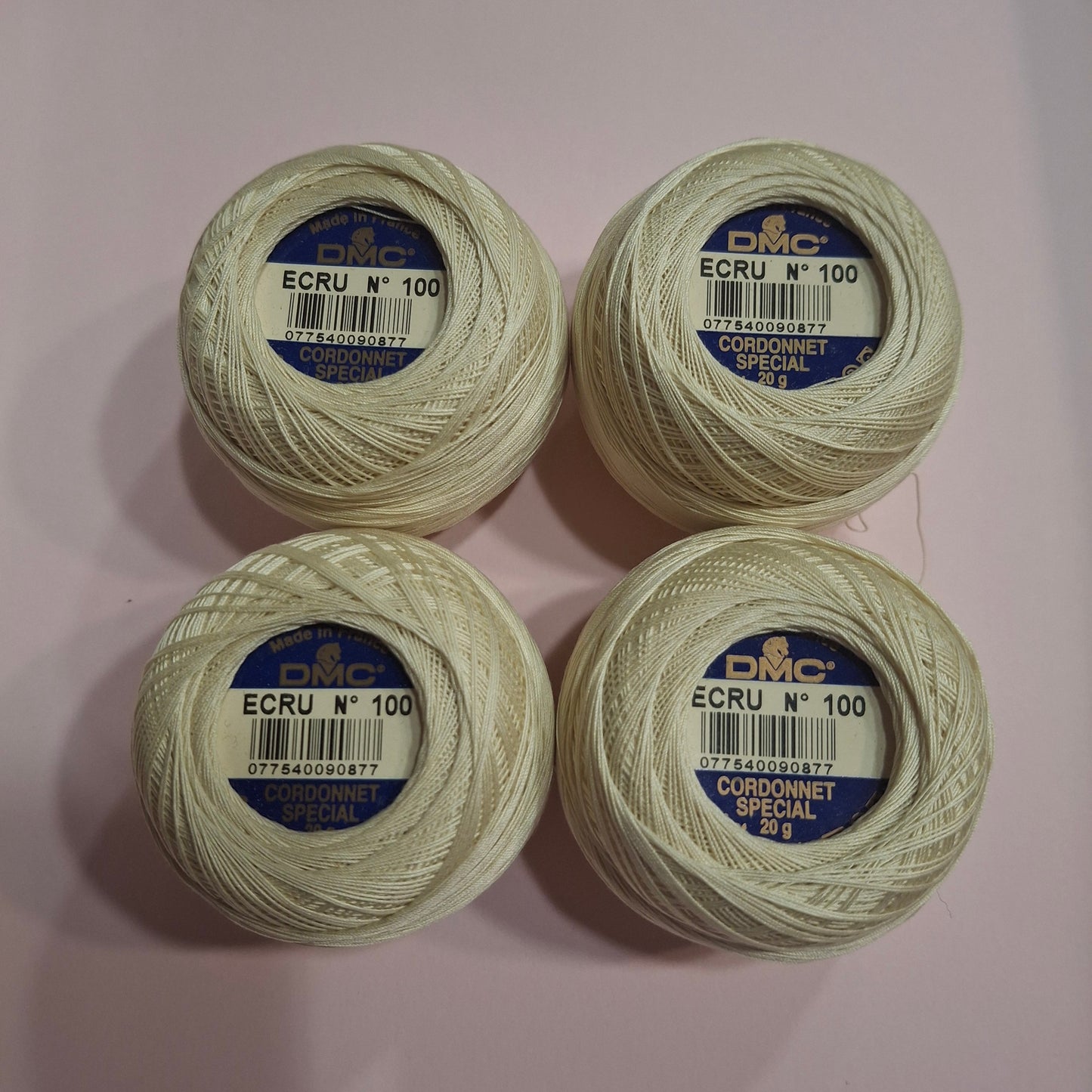 Cordonnet Spécial DMC art. 151 – Titolo 100 Ecru – Offerta stock 4 gomitoli