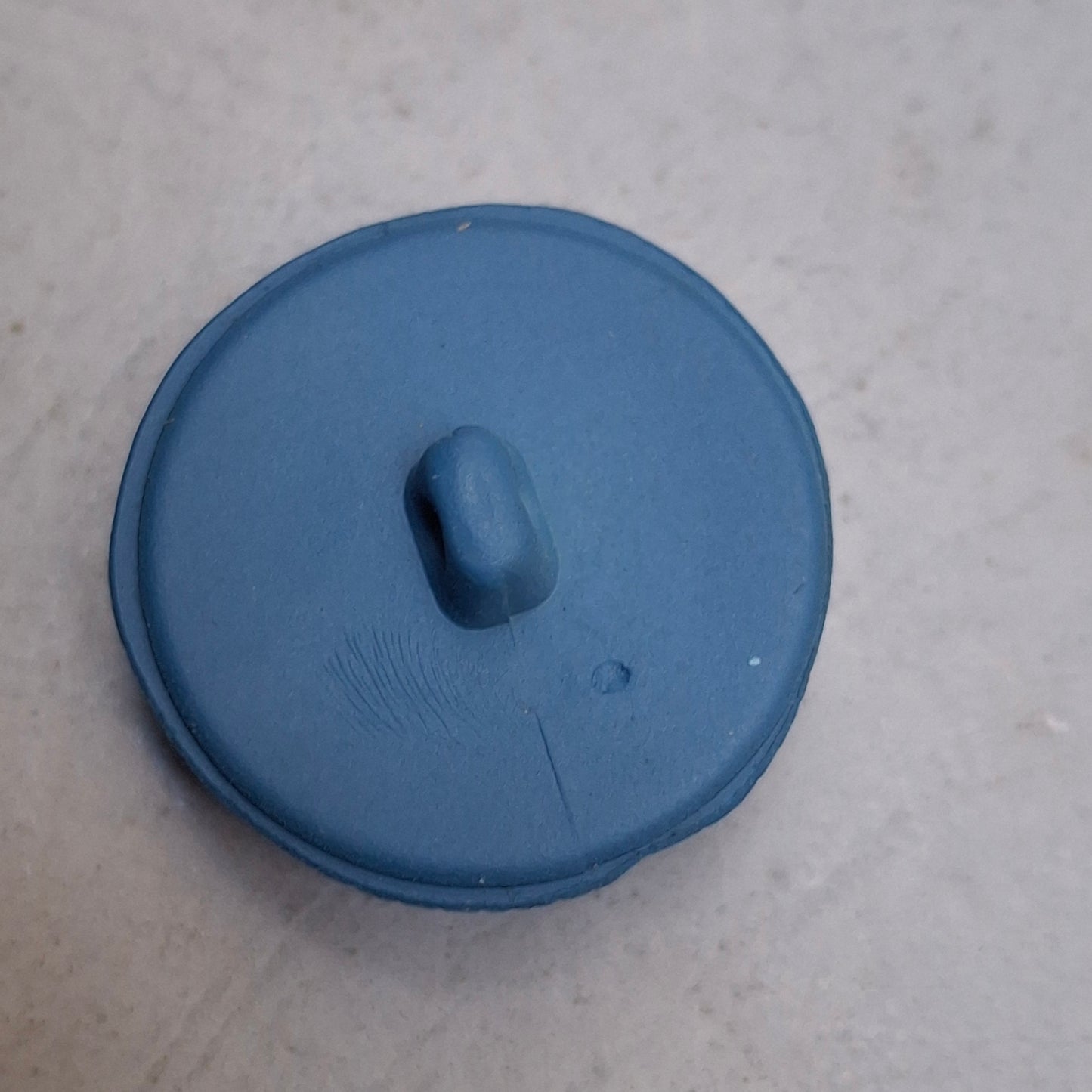 Bottone Forma Ammonite con Gambo - Azzurro 2
