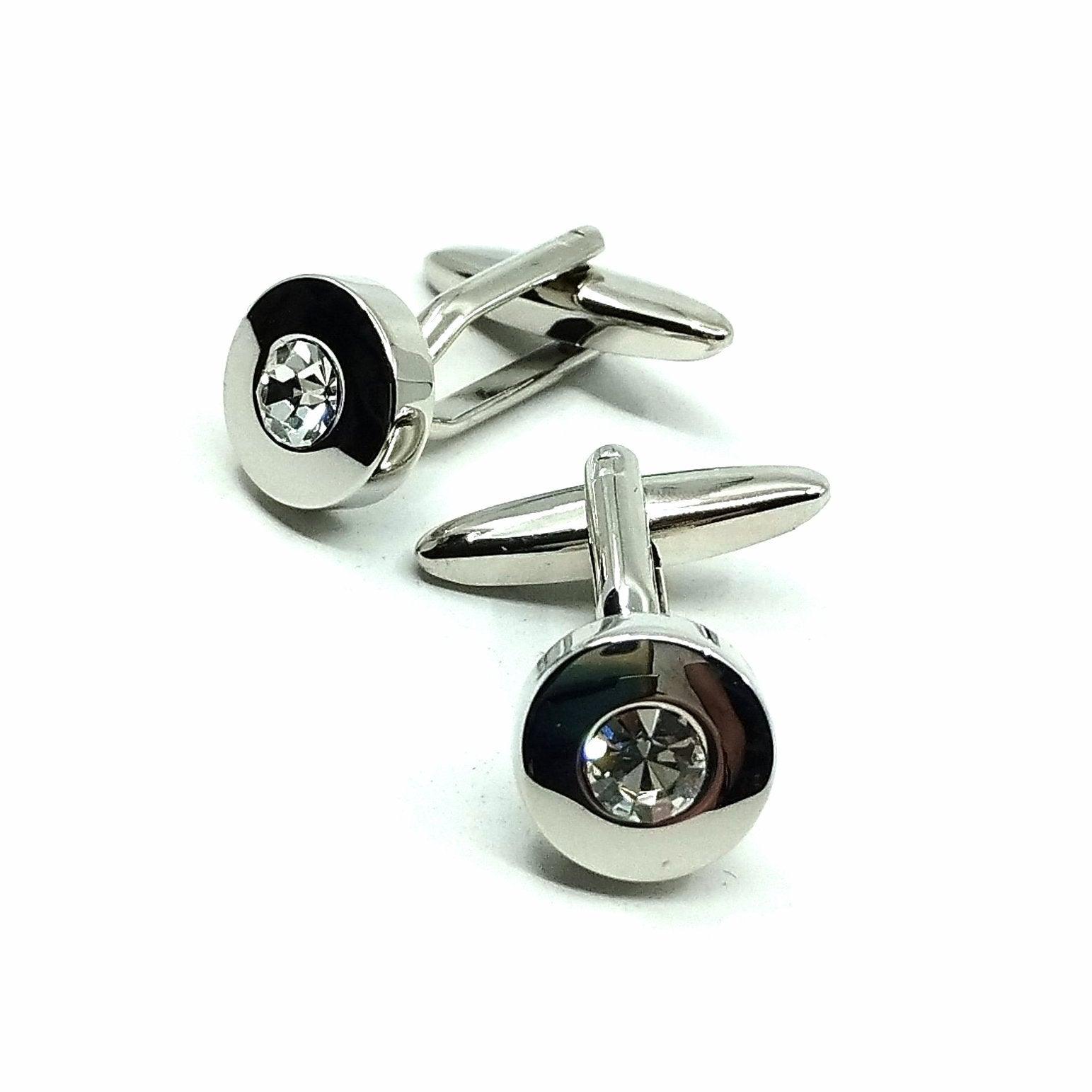 Set Gemelli da Polso e Spillone con strass – SILMARIL Set Gemelli da Polso e Spillone con strass – SILMARIL