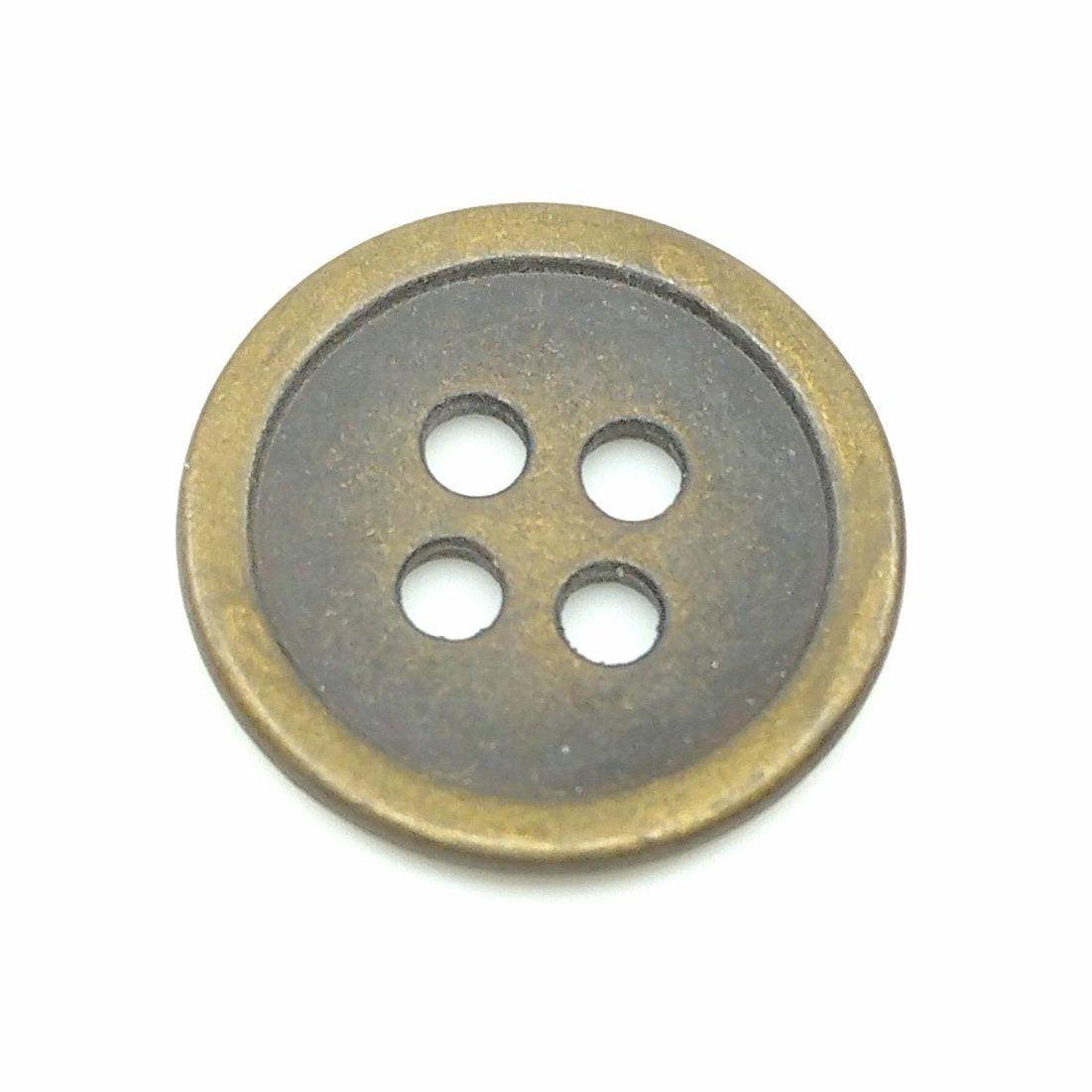 Bottone in metallo colore oro vecchio - Merceria Rispoli