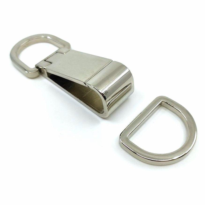 Agganciatura moschettone nickel gancio per borsa, giacca, cappotto, cintura - Merceria Rispoli