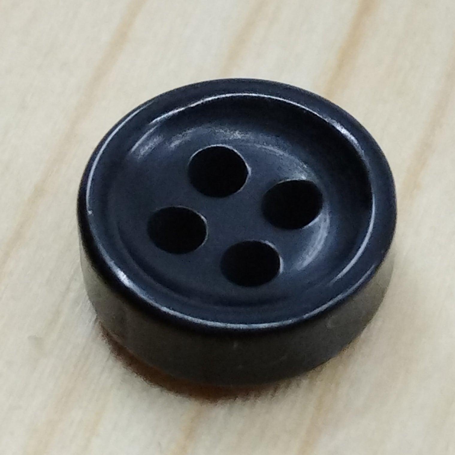 Bottoni spessorati alti 4 mm per camicia da uomo imitazione madreperla lineati 14-16 - Merceria Rispoli
