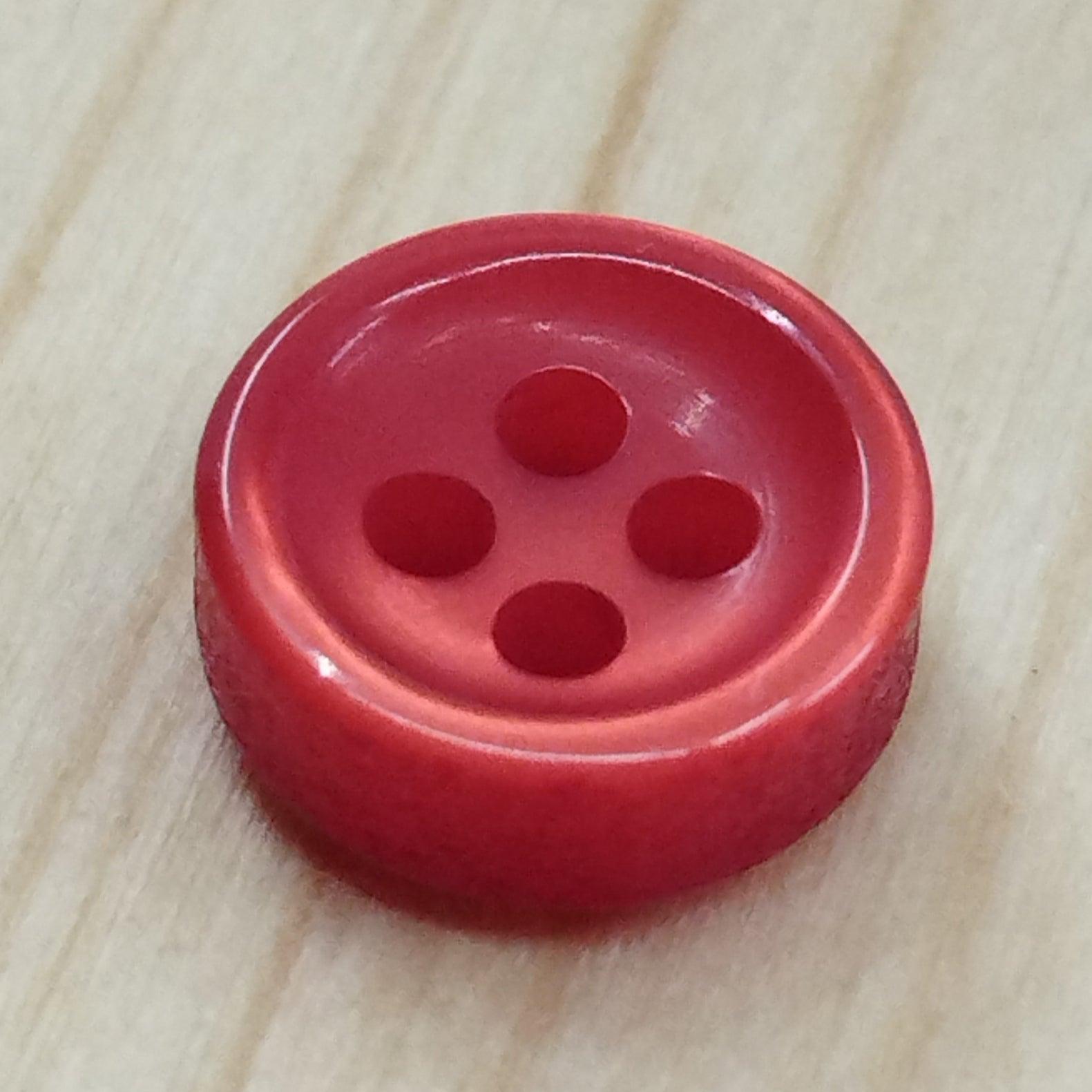 Bottoni spessorati alti 4 mm per camicia da uomo imitazione madreperla lineati 14-16 - Merceria Rispoli