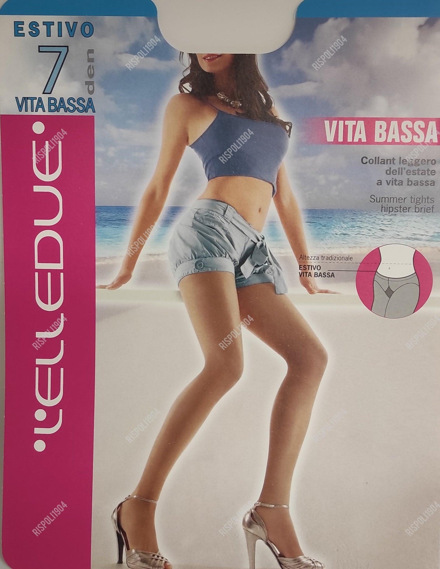 Collant velatissimi Elledue Estivo vita bassa 7 den - SVENDITA TOTALE! - Merceria Rispoli