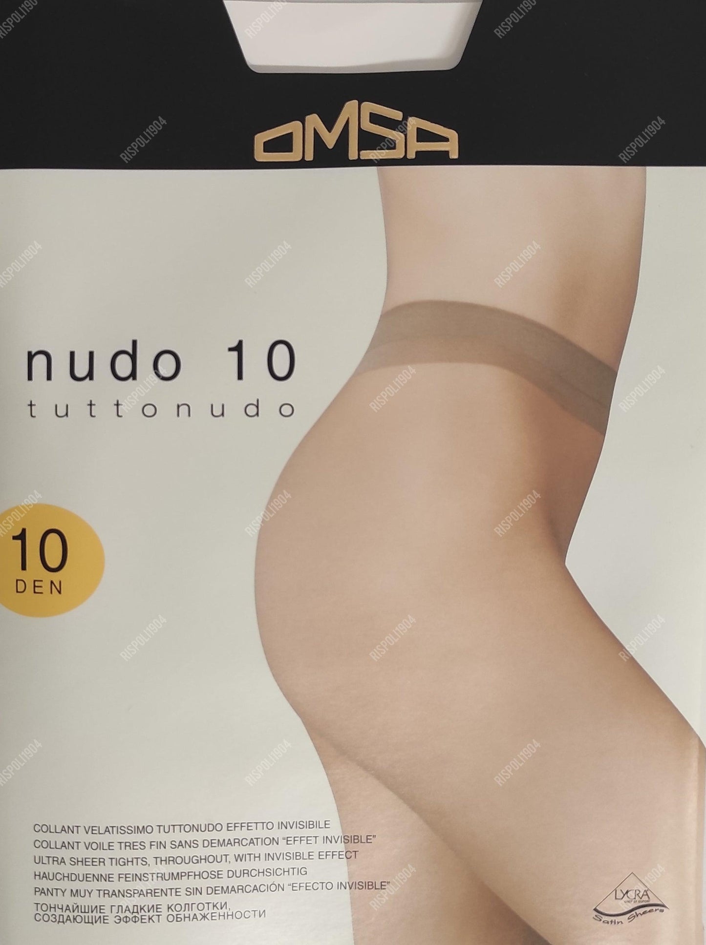Collant velatissimi punta sandalo sposa Omsa Nudo 10 den - SVENDITA TOTALE! - Merceria Rispoli