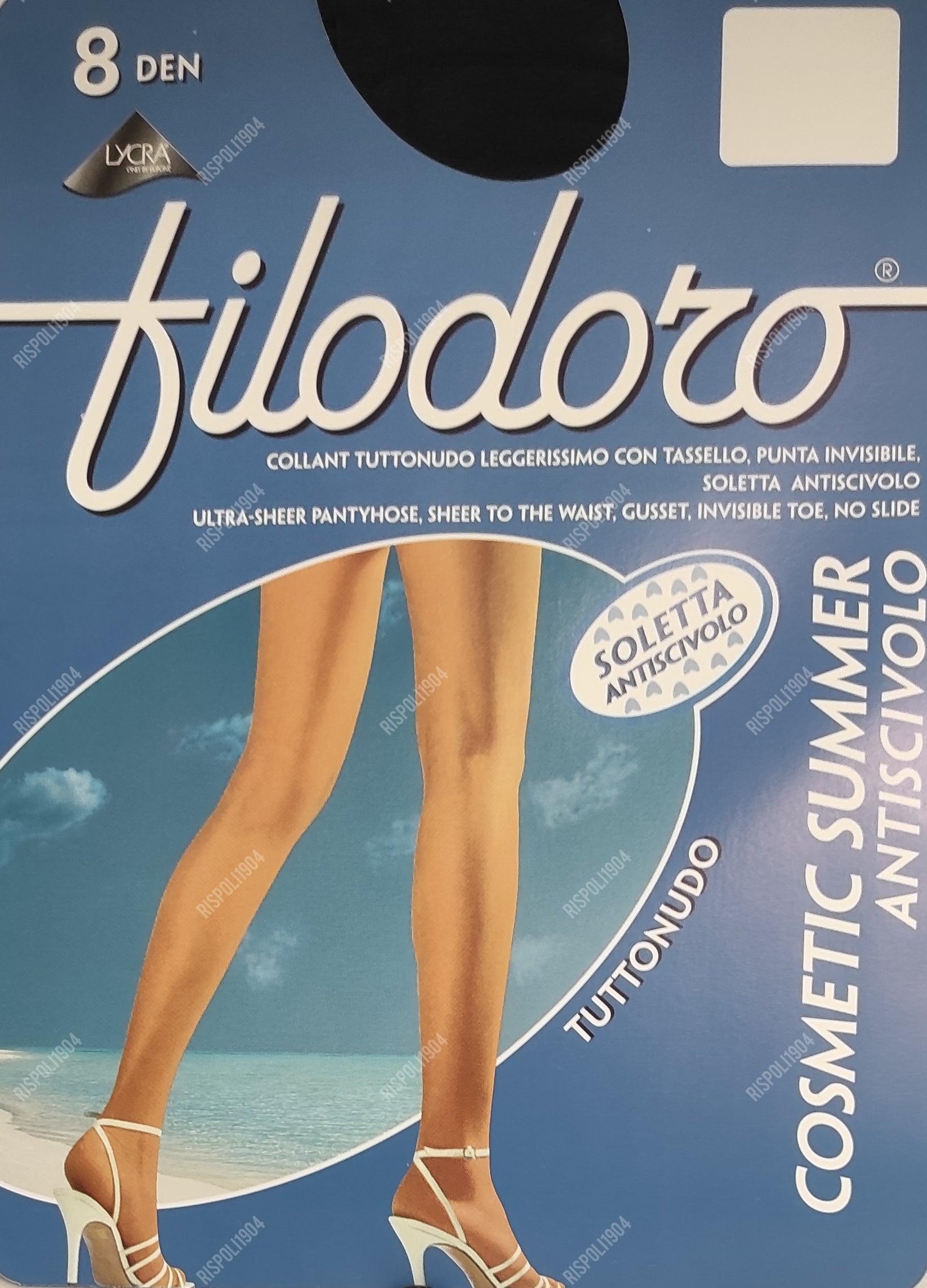Non-slip Filodoro Cosmetic Summer sheer tights 8 den - CLEARANCE! –  Merceria Rispoli