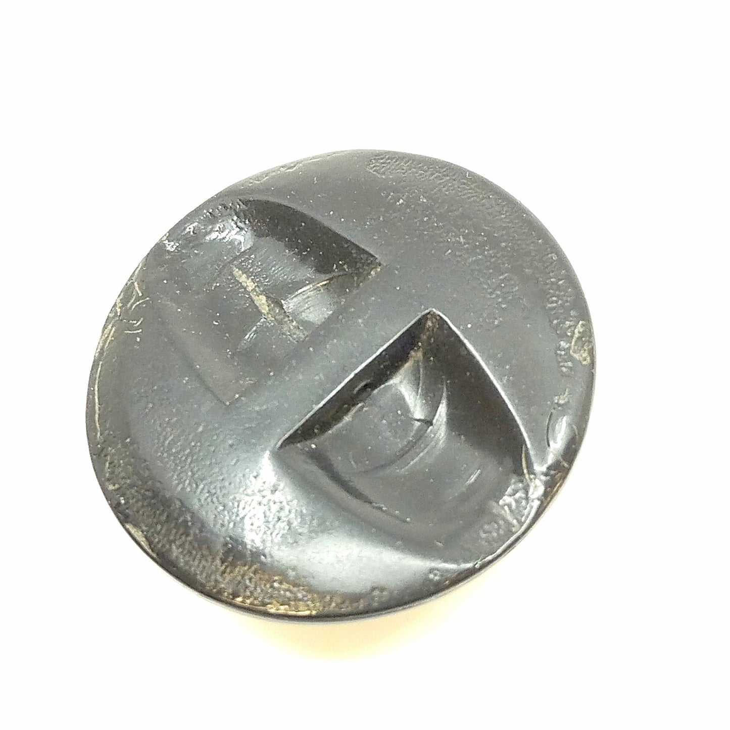 Bottone vintage in galalite con gambo #048 – bijoux artigianali Merceria Rispoli