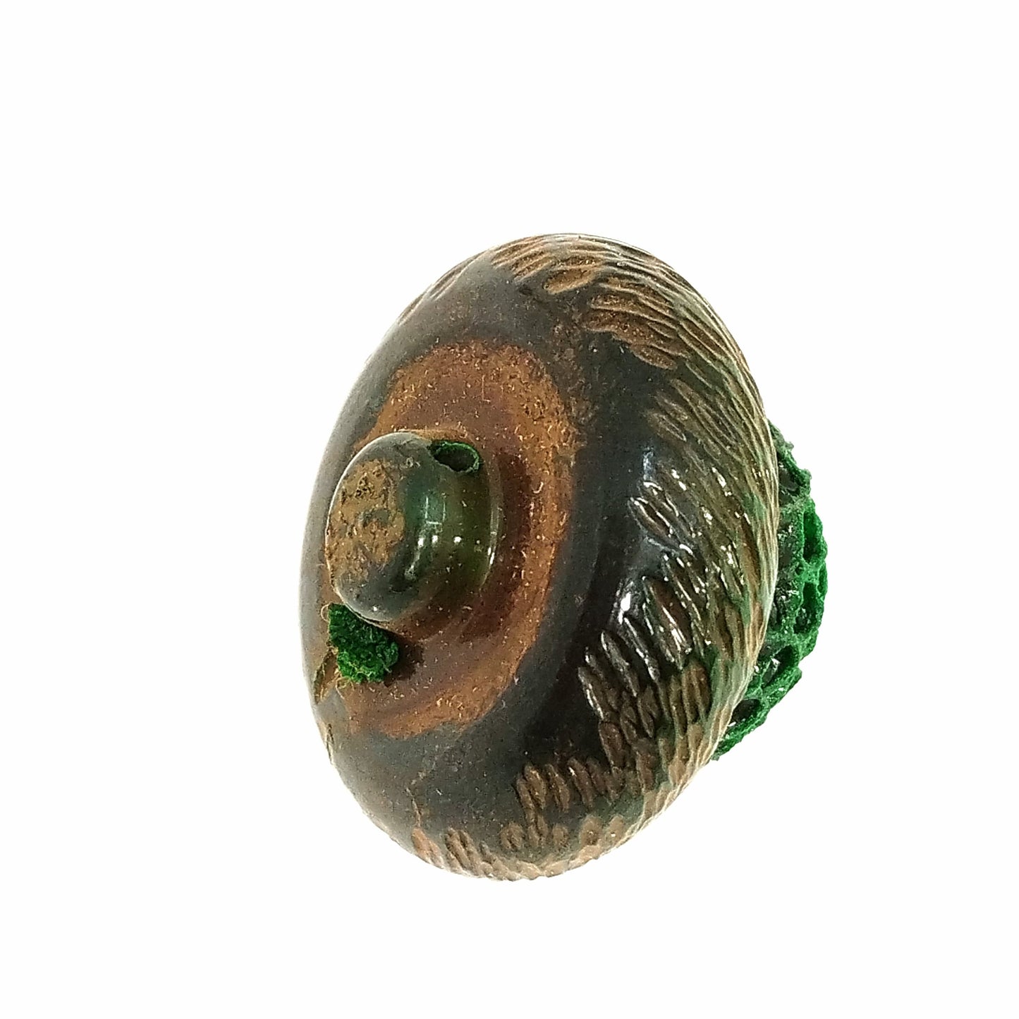 Bottone vintage a forma di ghianda #039 – bijoux artigianali Merceria Rispoli