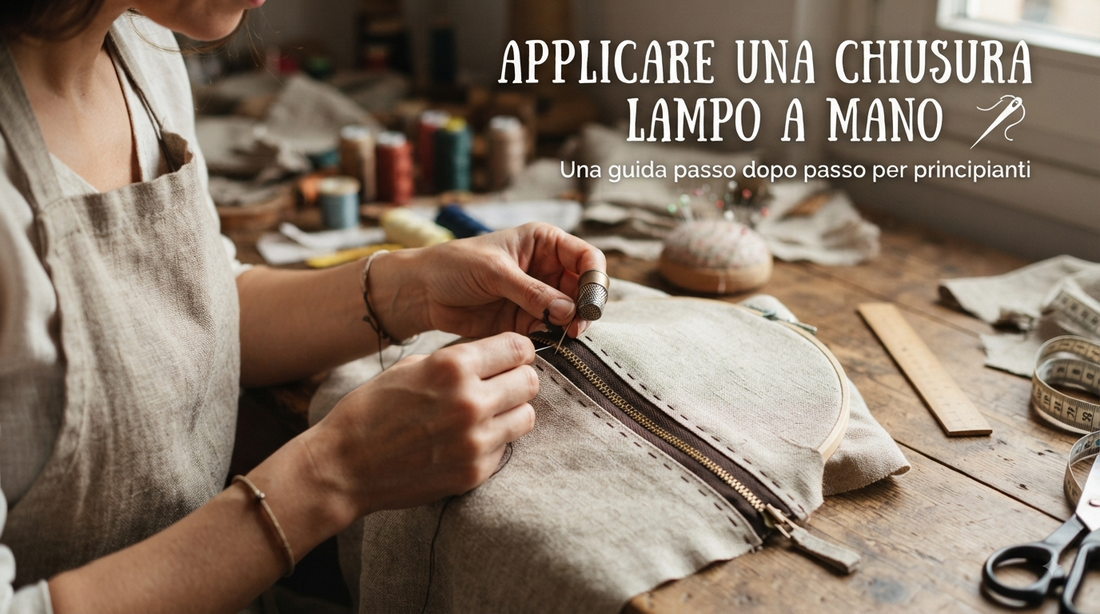 Come applicare una chiusura lampo a mano: guida passo passo