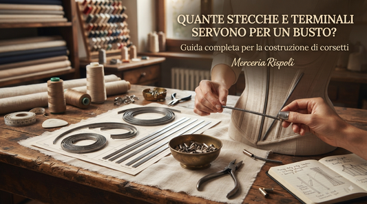 Stecche a spirale e terminali per busti e corsetti — Merceria Rispoli 1904