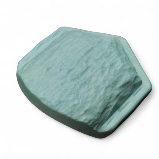 Bottone vintage in galalite verde menta chiarissimo Ø 17-25 mm – stile anni ’60/’70 #0112