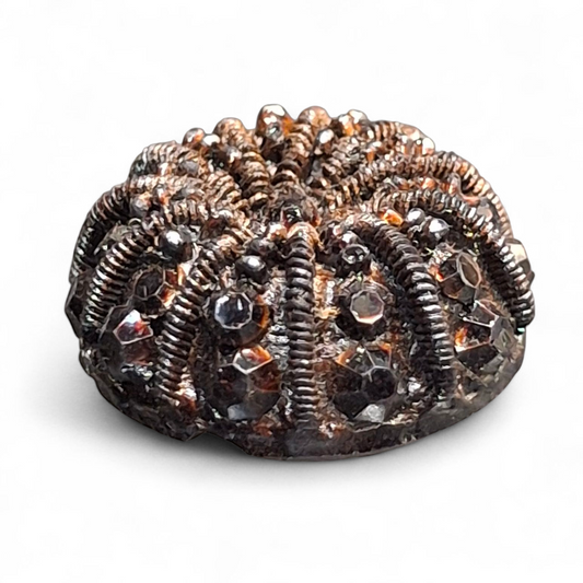 Bottone Vintage in Galalite – Effetto Passamaneria #0114