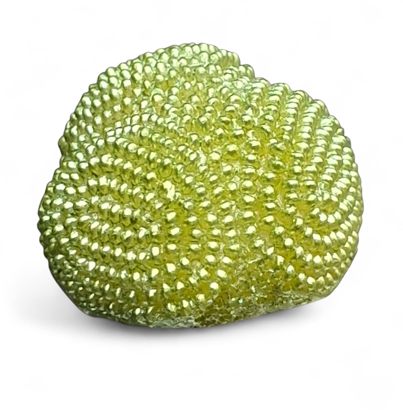 Bottone vintage verde in galalite anni ’60-’70 #0115