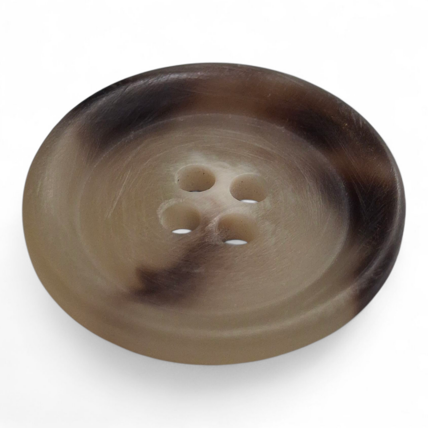 Shiny horn imitation buttons