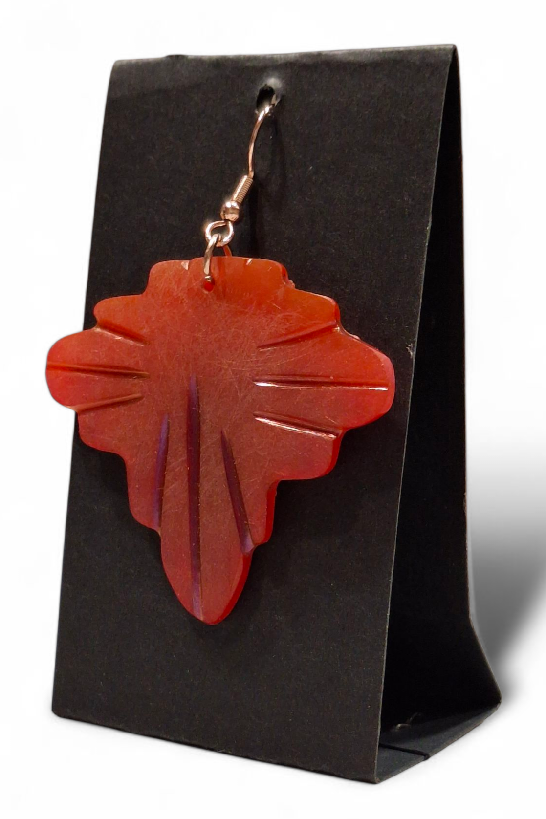 Orecchini Foglia in resina artigianali vintage | Archivio 60 – bijoux artigianali Merceria Rispoli