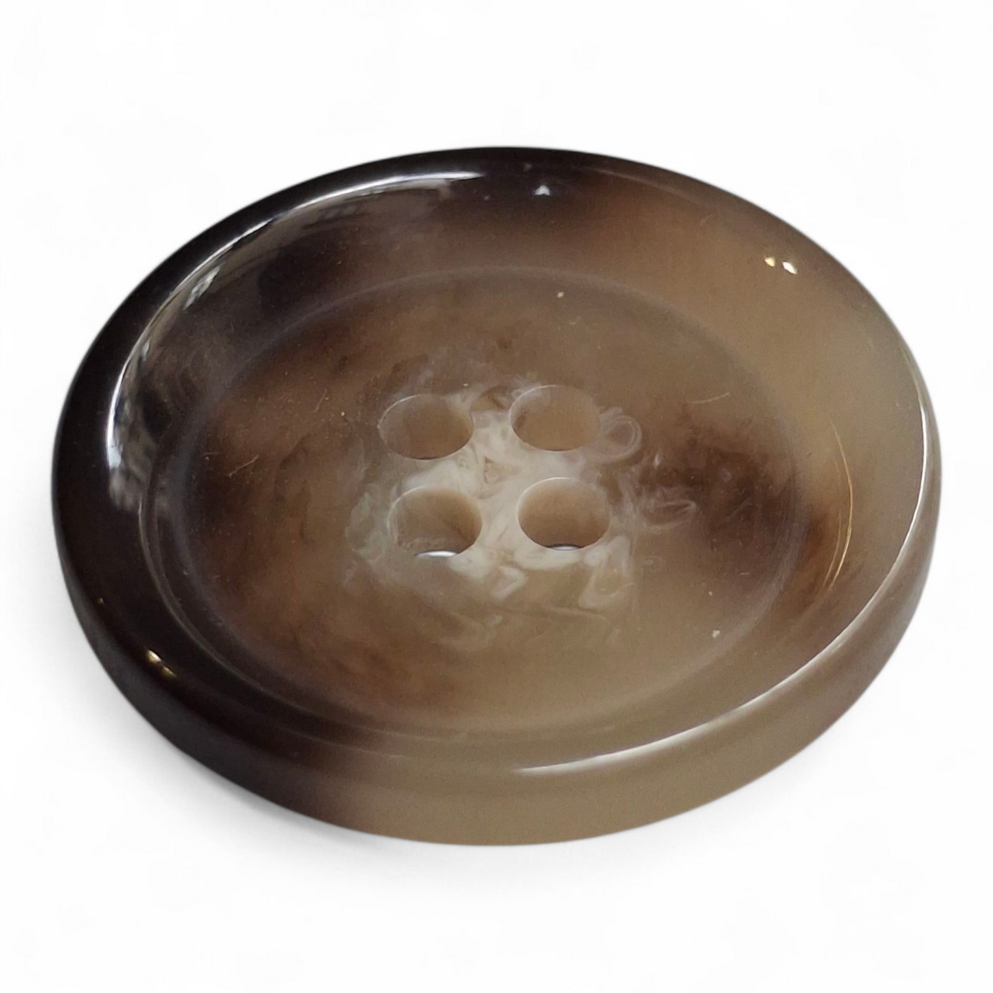 Shiny horn imitation buttons