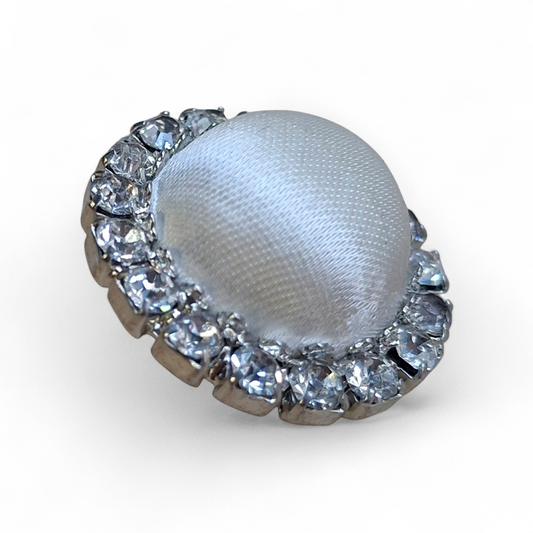 Realizzazione bottoni in strass personalizzati con il tuo tessuto