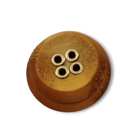 Bottoni In Legno Naturale - Diametro 35mm, 4 Fori, Confezione Da 10 Pezzi - Foto 4