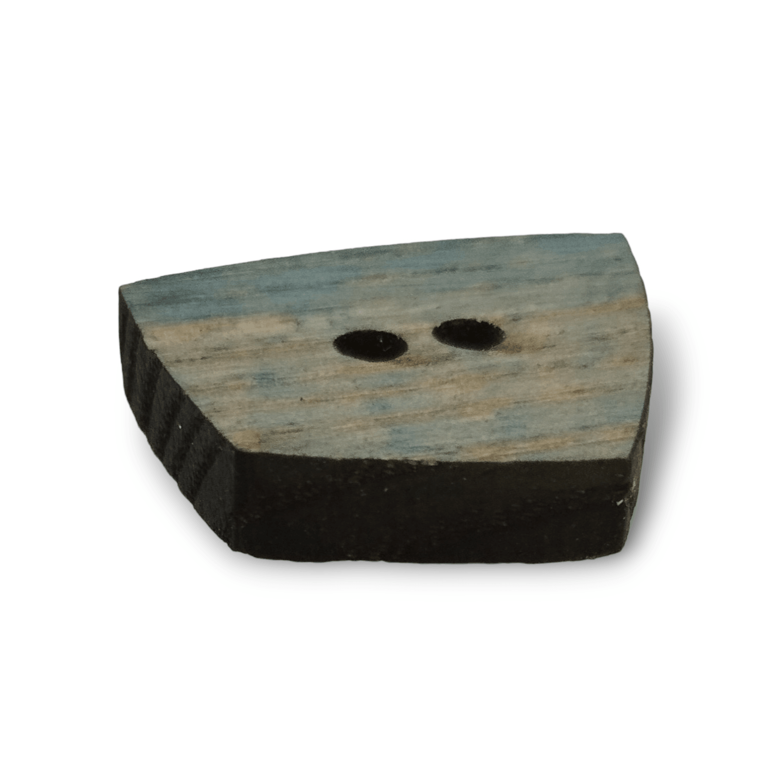 Bottone in legno di forma irregolare, colori vari, ultimi pezzi disponibili - Merceria Rispoli