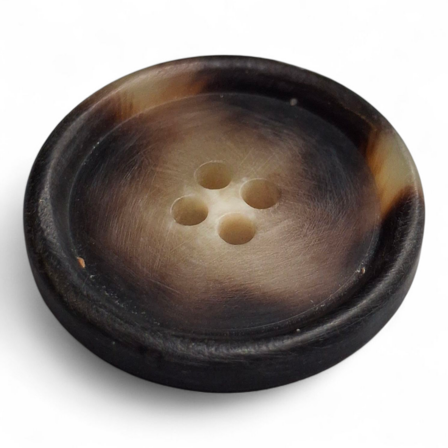 Shiny horn imitation buttons