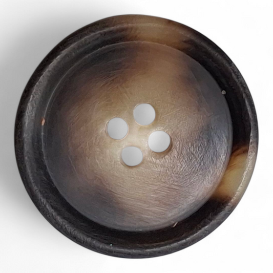 Shiny horn imitation buttons