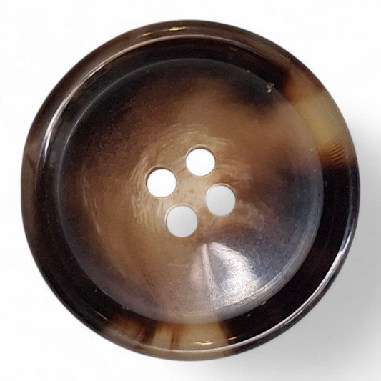 Shiny horn imitation buttons
