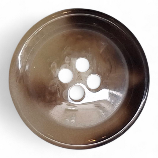 Shiny horn imitation buttons
