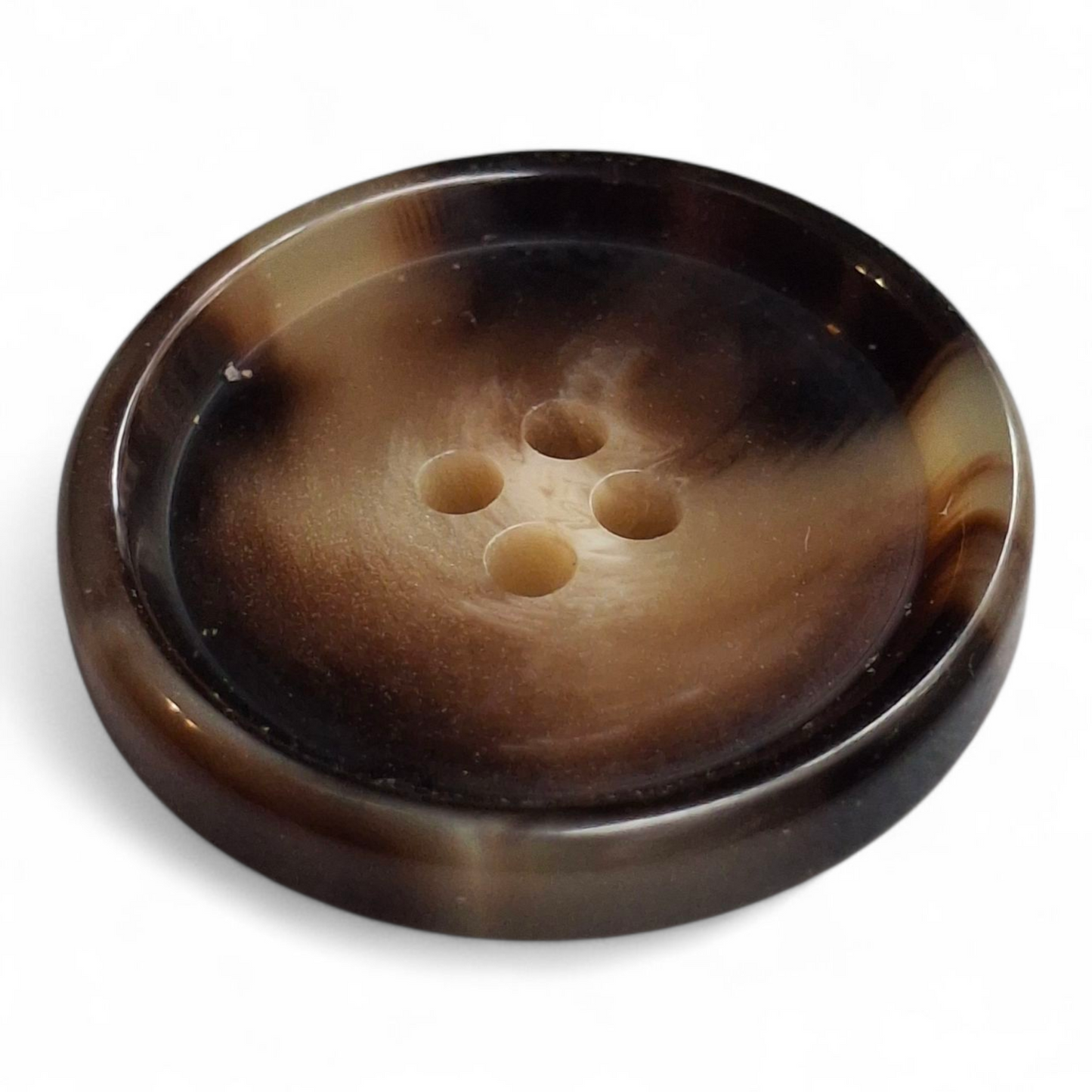 Shiny horn imitation buttons