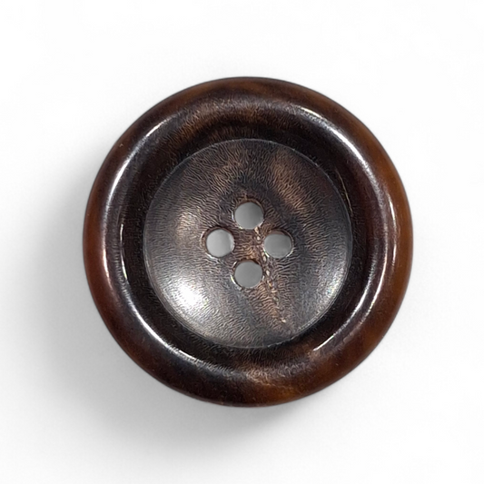 Imitation horn buttons natural raw finish