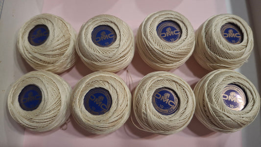 Cordonnet Spécial DMC art. 151 – Titolo 10 Ecru – Offerta stock 8 gomitoli