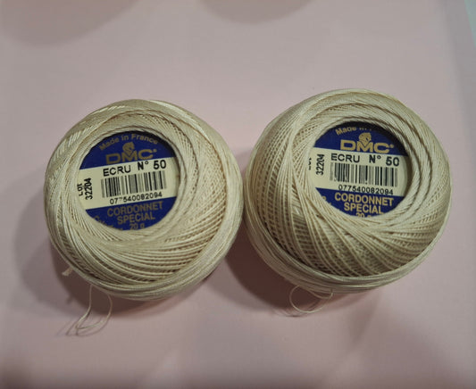 Cordonnet Spécial DMC art. 151 – Titolo 50 Ecru – Offerta stock 2 gomitoli