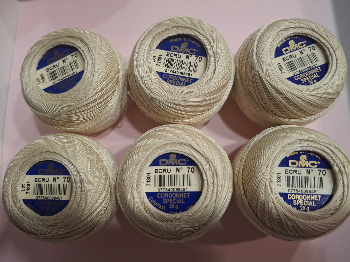 Cordonnet Spécial DMC art. 151 – Titolo 70 Ecru – Offerta stock 6 gomitoli