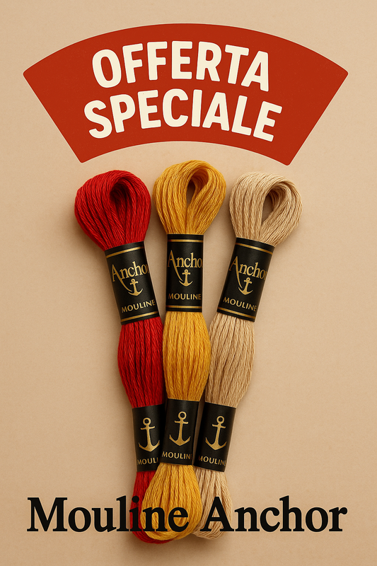 Mouline Anchor – Matassine da ricamo in cotone | Offerta Speciale Colori 0375-0977
