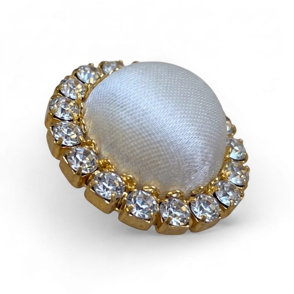 Realizzazione bottoni in strass personalizzati con il tuo tessuto