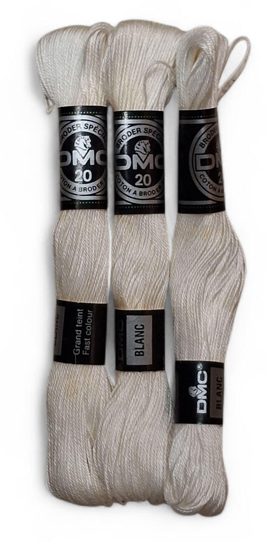 DMC Broder Spécial Titolo 20 – Blanc (pacchetto da ultimi 3 pezzi)