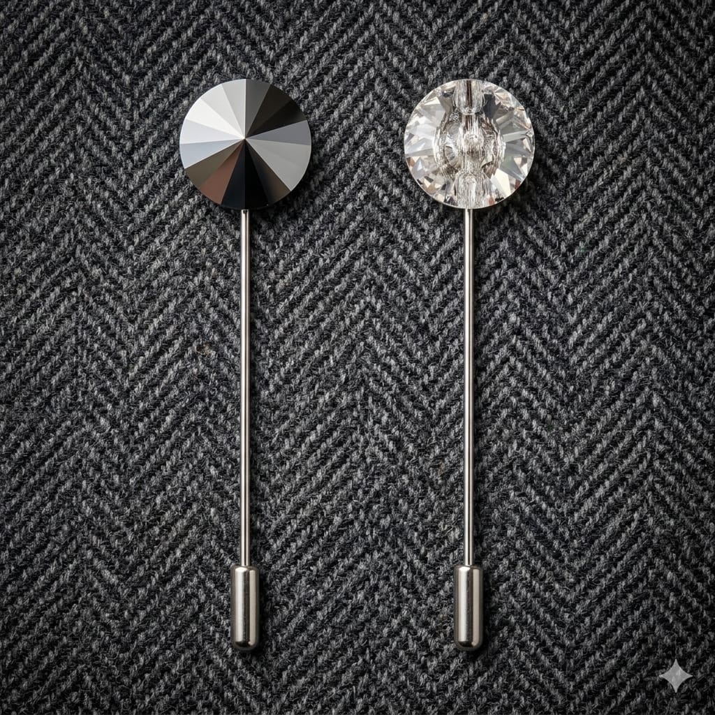 Spillone Ascot con Strass Swarovski — Rispoli 1904