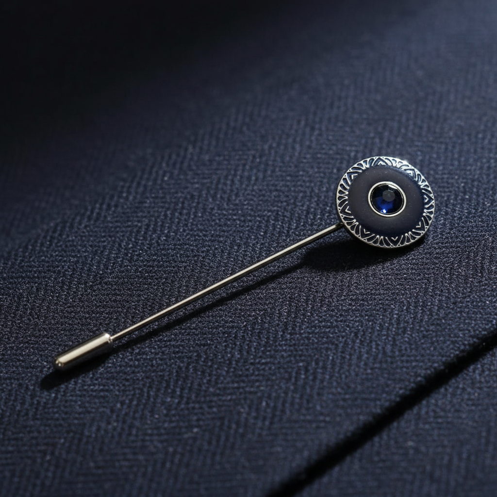 Spillone Ascot Smaltato con Strass Swarovski – Cerimonia Rispoli 1904