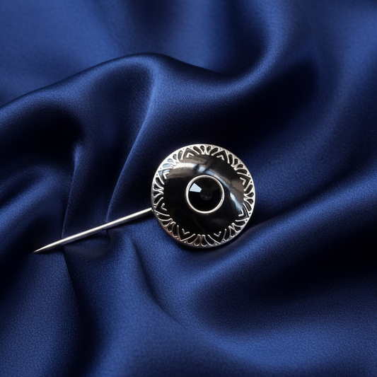 Spillone Ascot Smaltato con Strass Swarovski – Cerimonia Rispoli 1904