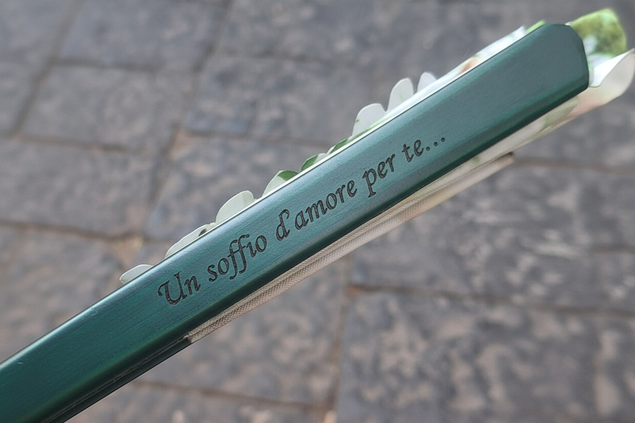 Un soffio d'amore per te... incisione laser