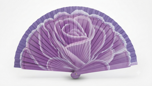 Ventaglio Dipinto a Mano Bouquet Viola – Art. 6001