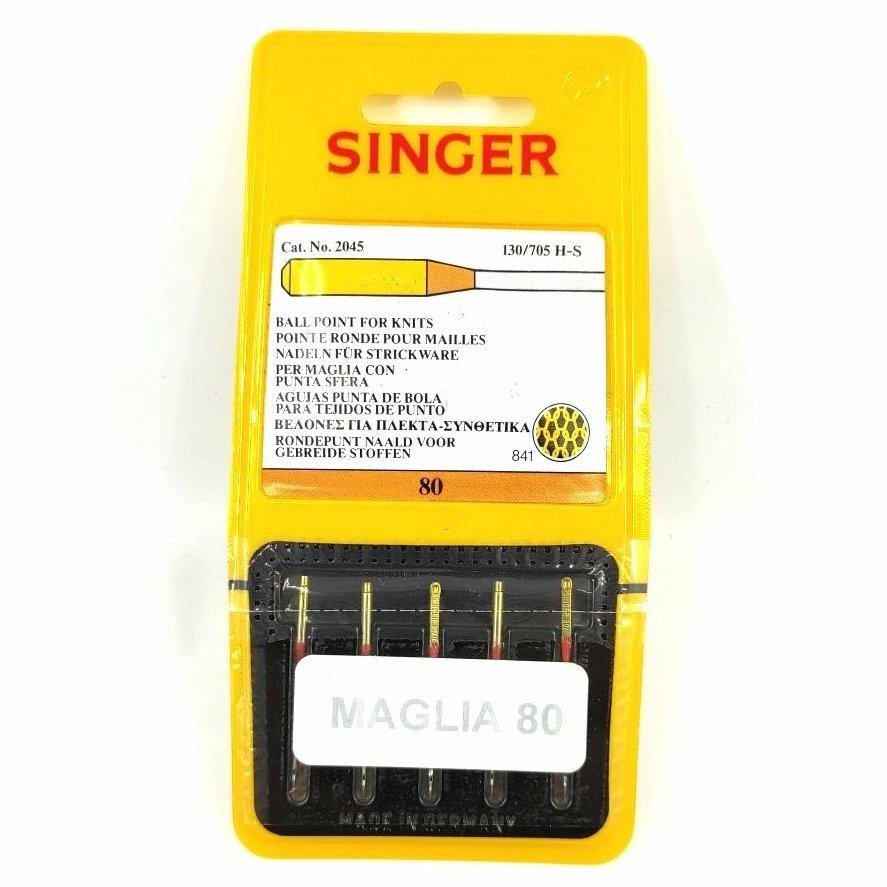 Aghi Singer 2020 Per Macchina Da Cucire - Tessuti Lana, Naturali E Sintetici - Confezione Da 5 Aghi (822r)