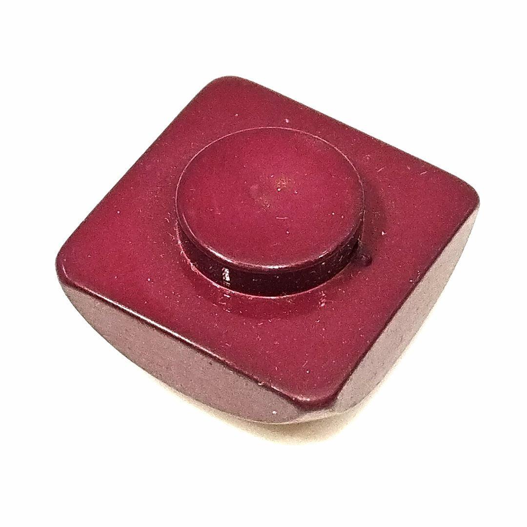 Bottone vintage in galalite di forma quadrata #034 - Merceria Rispoli