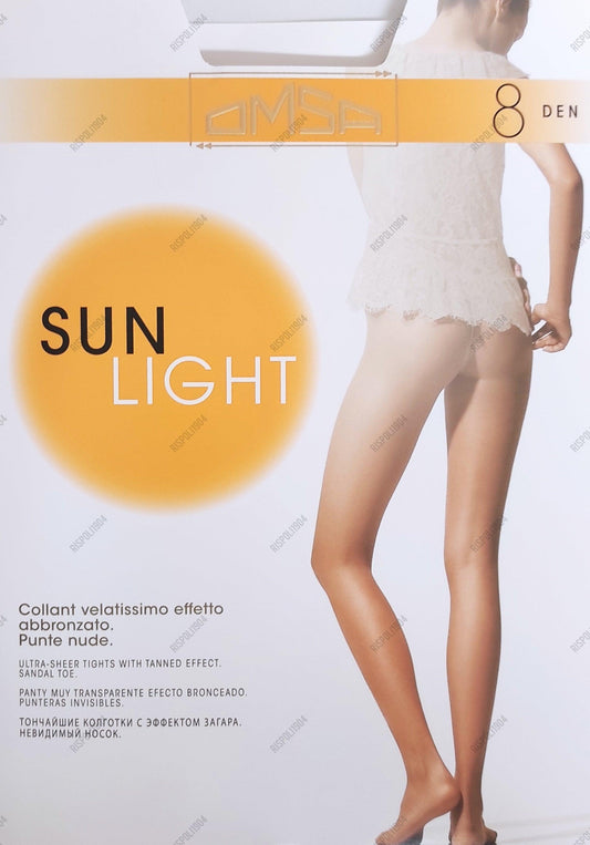 Collant velatissimi trasparenti punta nuda Omsa Sunlight 8 den - SVENDITA TOTALE! - Merceria Rispoli